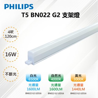 【公司貨】PHILIPS飛利浦 BN022 LED 支架燈 層板燈 1尺 2尺 3尺 4尺 串接燈 各色溫