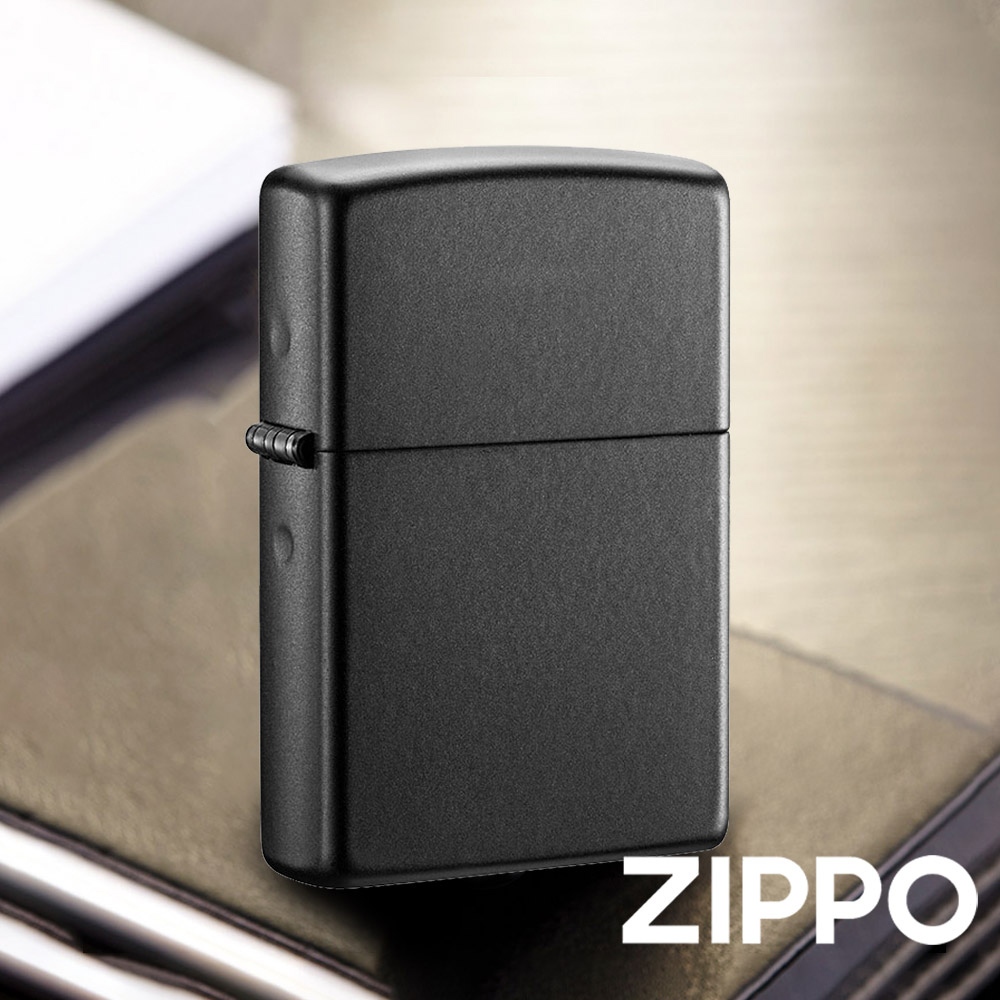 ZIPPO 黑啞漆(素面)防風打火機 218 噴塗啞漆 不易留下指紋 細膩 柔和 終身保固