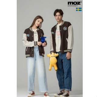 【男女共款】moz瑞典 駝鹿 棒球外套 (巧克力) MOZ-JKT-004-CHO