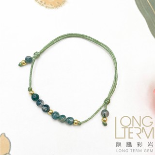 【龍騰彩巖】能量水晶 天然 水草瑪瑙 海洋玉髓 手珠 手鍊 百搭精品 時尚好穿搭 女神風也有 文青風也有 LT2913