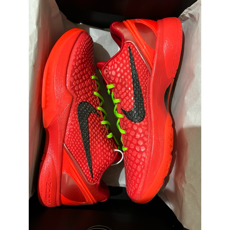 籃球鞋 男鞋 Kobe 6 Protro Reverse Grinch 紅 綠 反轉 聖誕節(FV4921-600)
