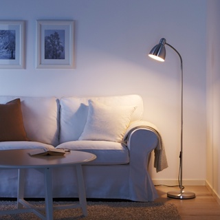 北歐工業LOFT風格經典IKEA宜家LERSTA落地燈/閱讀燈/燈飾立燈燈具/銀色/不含燈泡/二手八成新/特$450