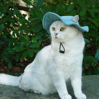 寵物帽 漁夫帽 戶外遮陽帽 寵物帽子 帽子 寵物遮陽帽 遮陽帽 燈芯絨面料 毛大二寵物