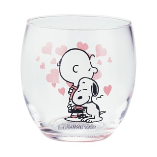 日本山加 YAMAKA 日本製 Snoopy 透視3D玻璃杯 史努比 愛心 SJ21916