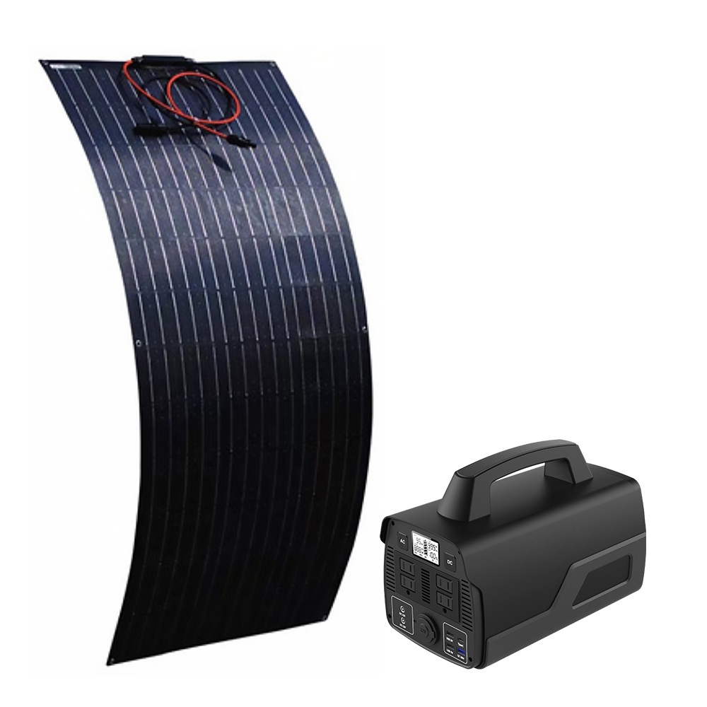 【彩虹百貨】 太陽能500W小型發電系統 太陽能轉110V 12V USB 應急系統 備電 停電 發電機