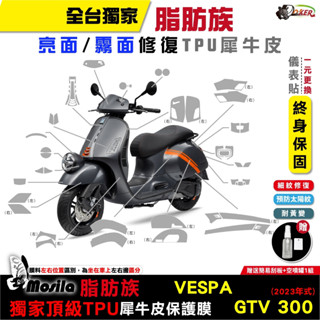 ［鍍客doker］VESPA 偉士牌 GTV 300 2023年式 脂肪族 犀牛皮 儀表貼 螢幕 保護膜