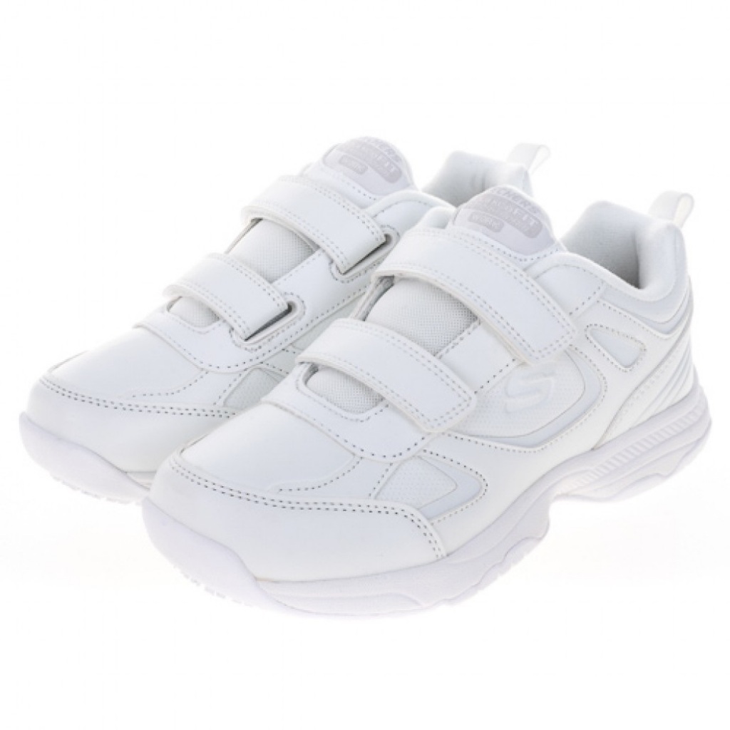 Skechers  Dighton-Kistler 寬楦 皮革 女鞋 全白 記憶鞋墊 抗滑 護士鞋 108149WHT