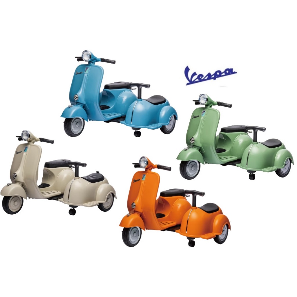 原廠授權 義大利偉士牌 Vespa 雙人電動玩具車 兒童電動速克達兒童騎乘玩具 電動機車 電動雙人摩托車 雙載摩托車