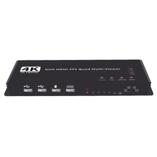 易控王 4x1 HDMI 4K KVM分割器 / 四進一出 畫面分割選擇器 含USB Hub(40-115-04)
