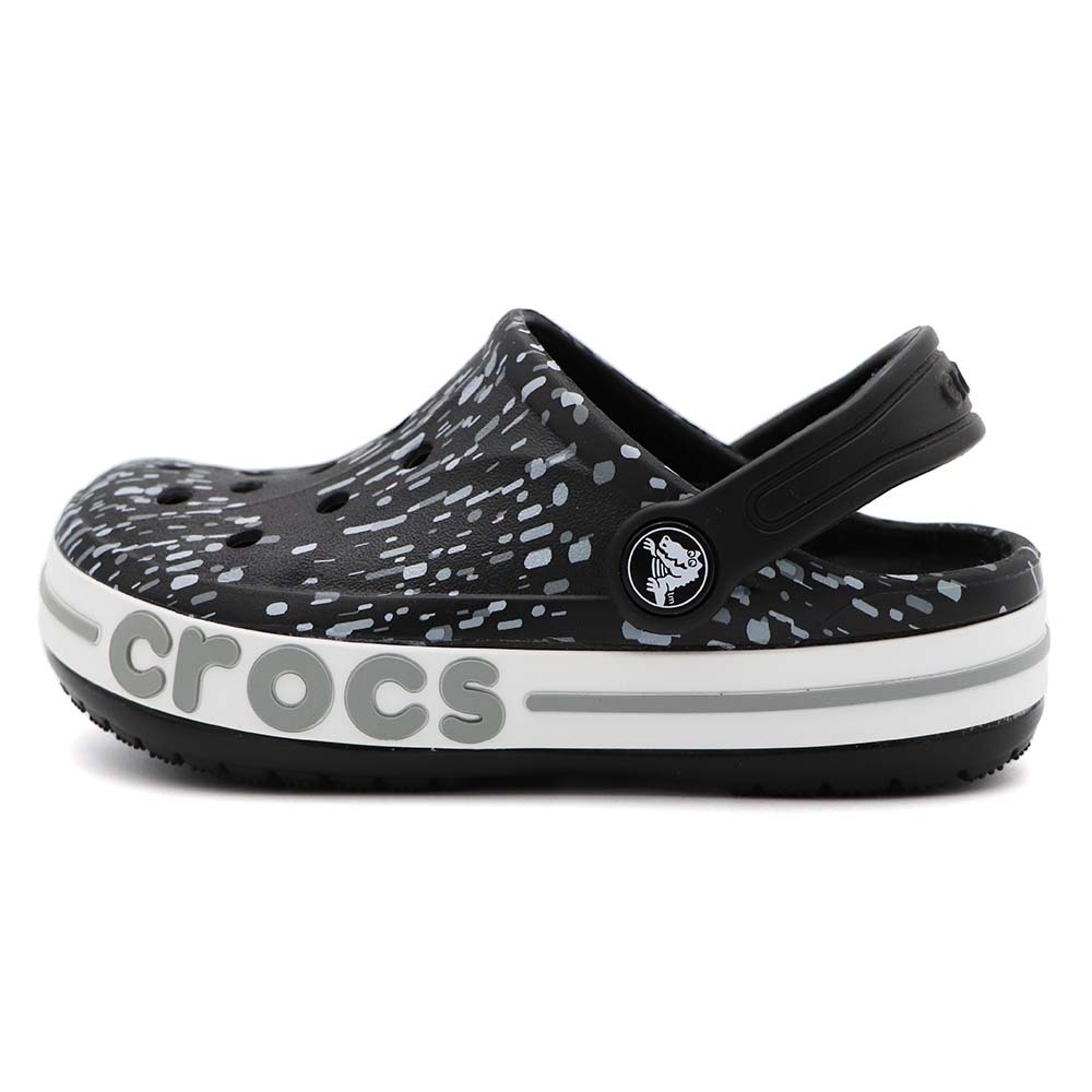 Crocs bayaband graohic 卡駱馳 洞洞鞋 防水 中童 數位黑 R6661 (207020-0C4)