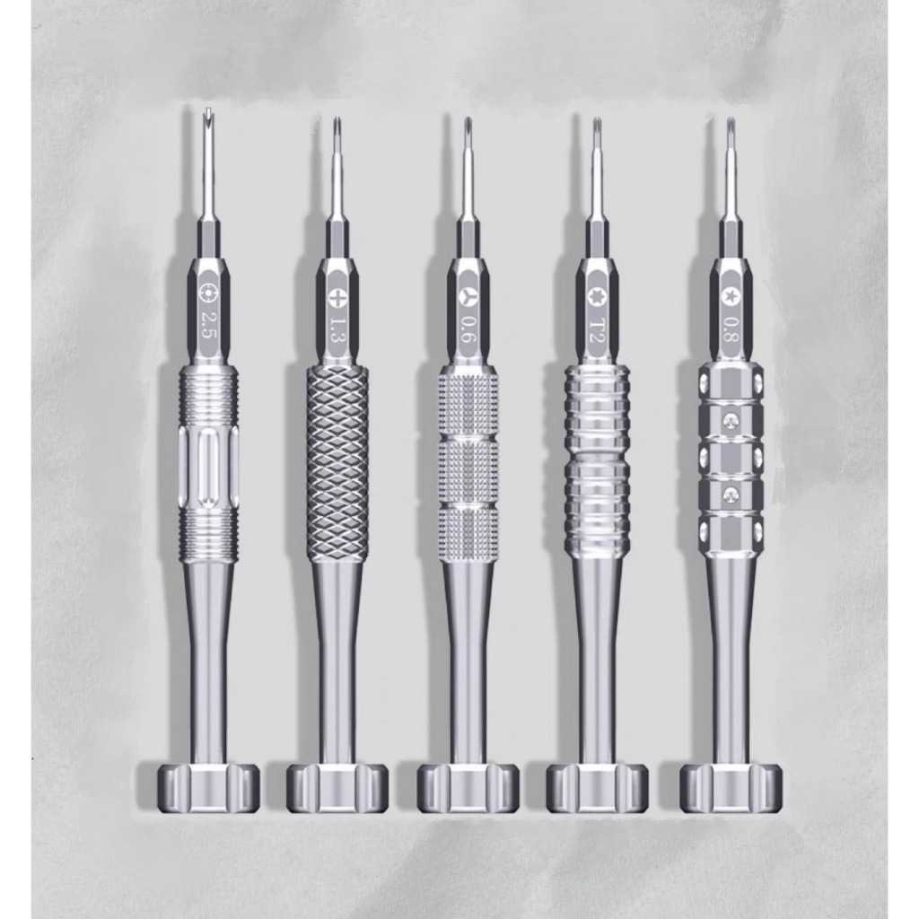 現貨 特硬精密螺絲刀 螺絲起子 五星0.8/十字中板2.5/T2 六角/0.6Y/十字1.3 精密刀頭 強磁吸附 拆機