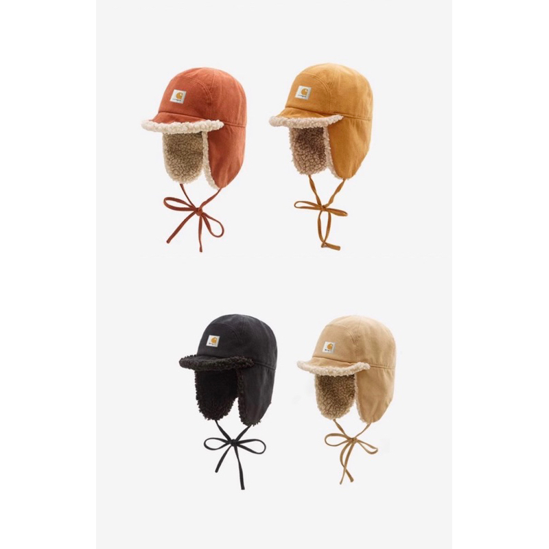 [胖臉🇺🇸] Carhartt WIP 美國代購 雷鋒帽 飛行帽 羊羔毛護耳 帽子 學院風 貝雷帽