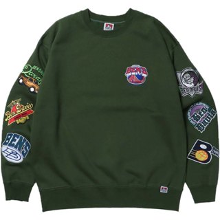 BEN DAVIS 24380007-59 LEAGUE CREWNECK 大學T (森林綠) 化學原宿