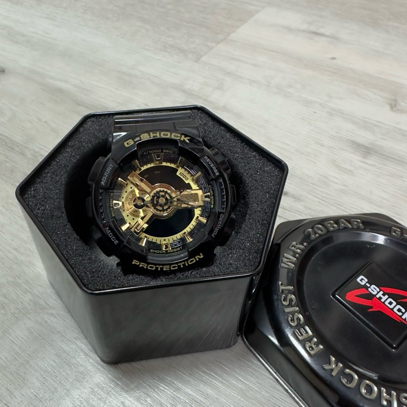 G-Shock 黑金錶 男女通用 九成新 需換電池