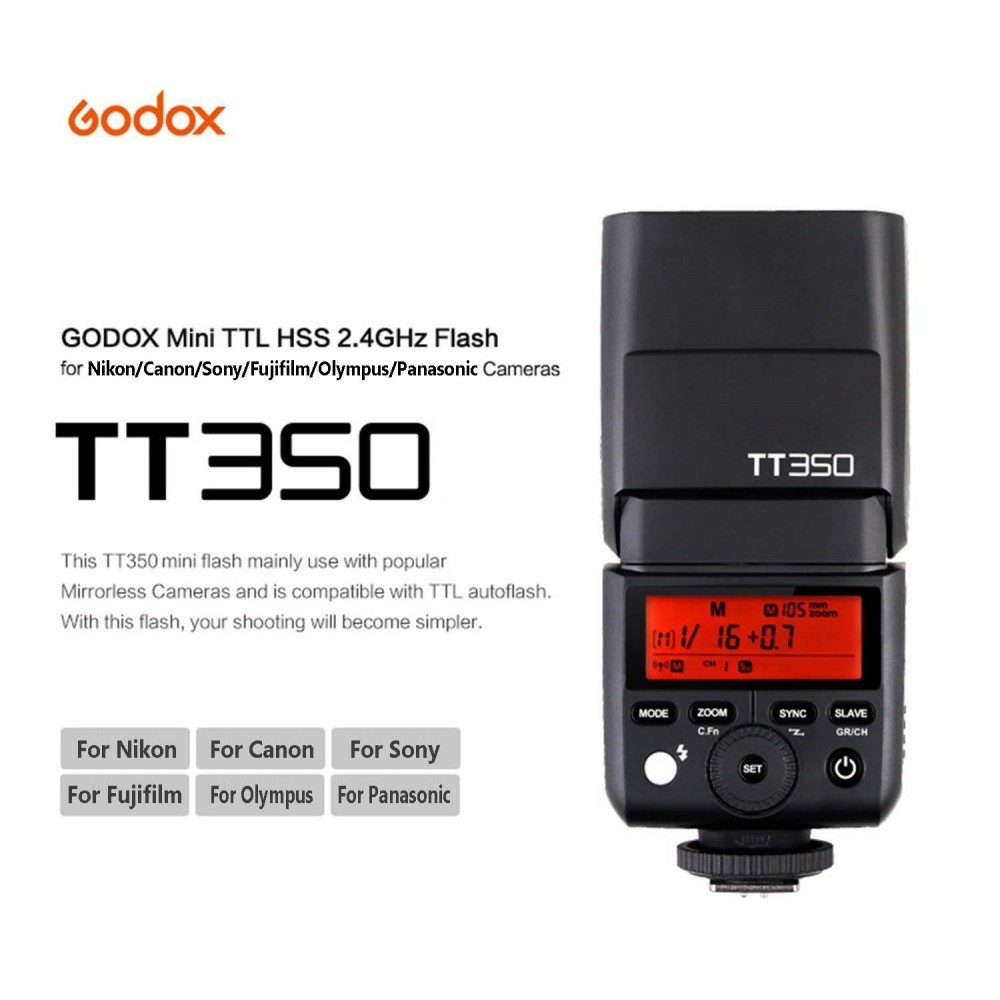 Godox 神牛 TT350 【宇利攝影器材】 TTL機頂閃光燈 TT350 附贈柔光罩 公司貨