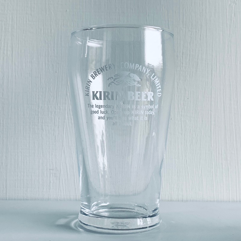 キリンビール ｜𝗞𝗜𝗥𝗜𝗡 𝗕𝗘𝗘𝗥 グラス 麒麟啤酒 玻璃 啤酒杯 日本 懷舊 企業物 景品 日本購回 非麒麟在台贈品