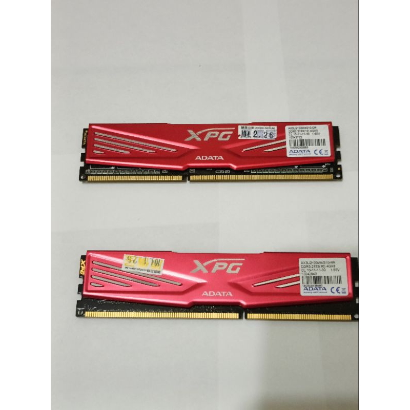 威剛 ATATA DDR3-2133 4G * 2