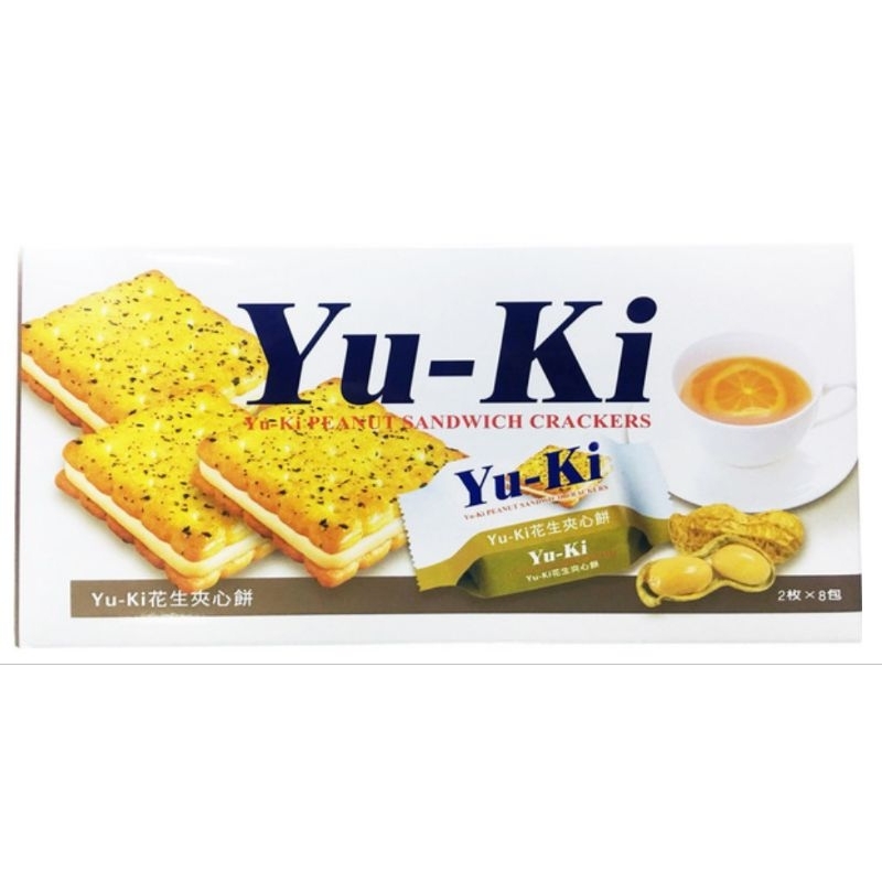 Yu-Ki 花生夾心餅乾(150g)一盒八小包入