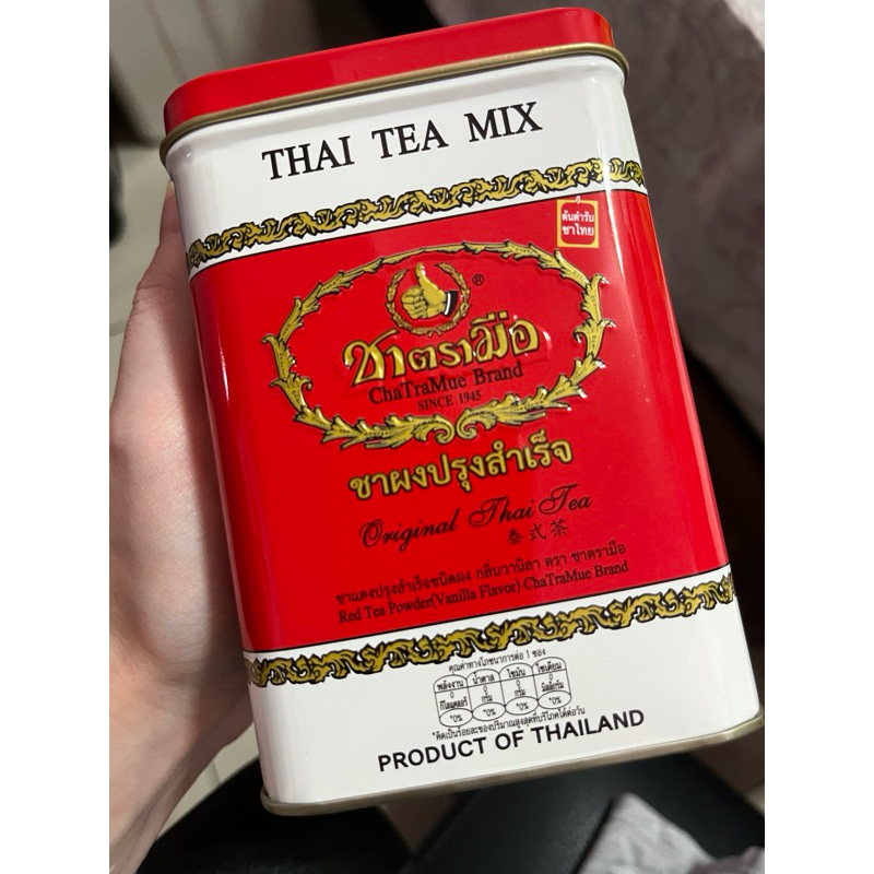 泰國 手標 鐵罐 茶葉 茶包 泰式茶 泰國奶茶 Cha Tra Mue
