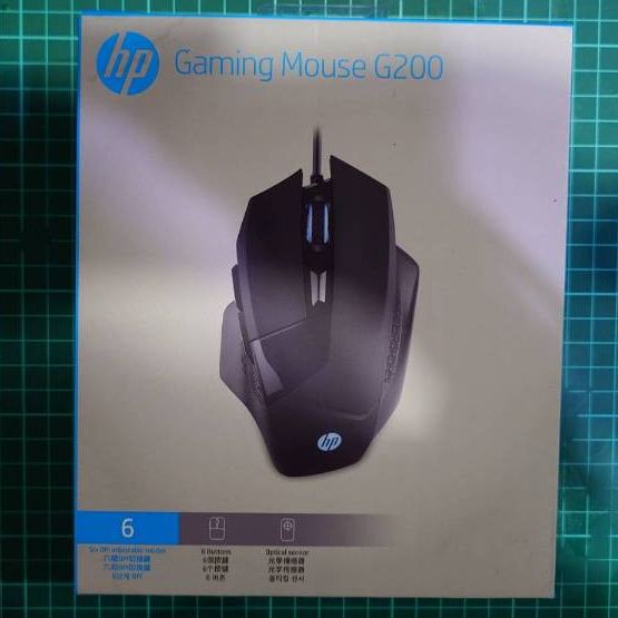全新未拆 便宜好用 高CP HP惠普G200 Gaming Mouse 有線滑鼠 黑色 光學傳感應 電競