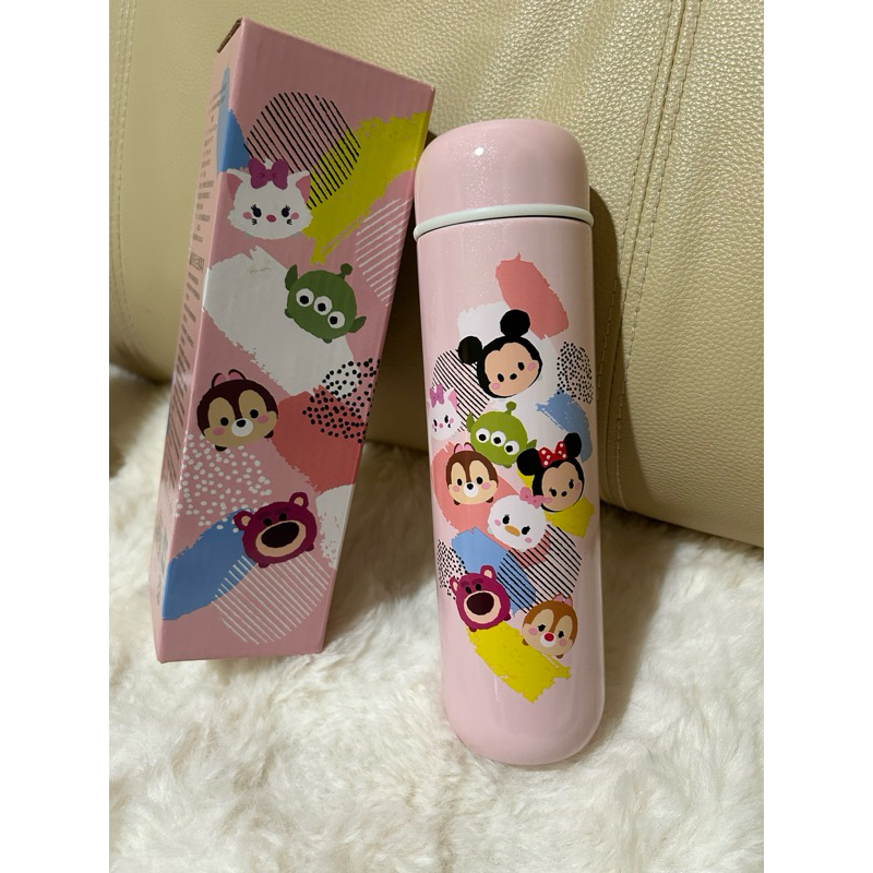 夢時代來店禮 Disney TSUM TSUM款保溫瓶  迪士尼 不鏽鋼保溫瓶 300ml