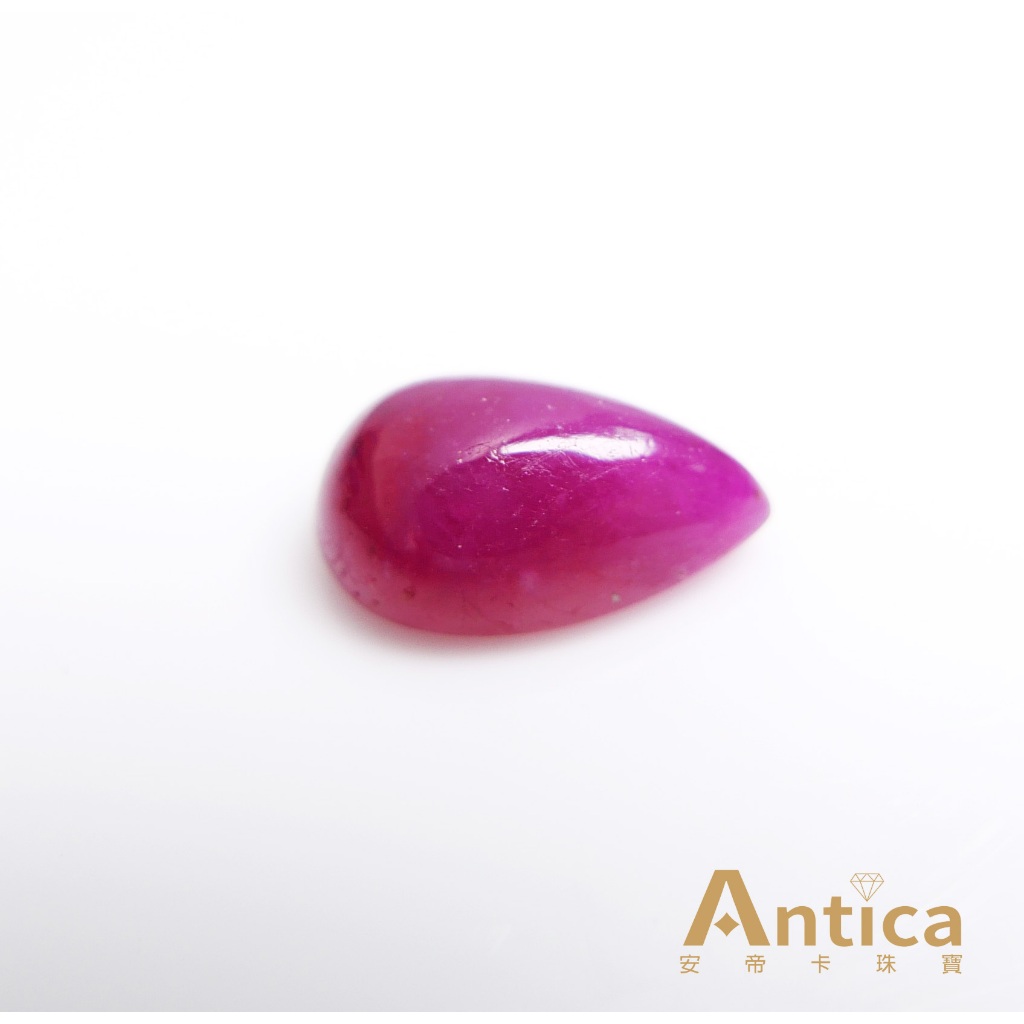 [ANTICA] 紅寶石 2.44克拉 紅色 水滴 非洲 天然無燒 Ruby 剛玉家族（經理推薦）安帝卡珠寶