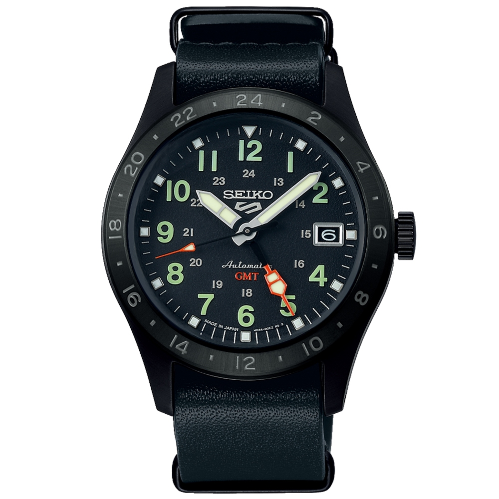【聊聊甜甜價】SEIKO 精工 5 Sports系列 GMT兩地時間機械腕錶 (SSK025K1/4R34-00C0C)