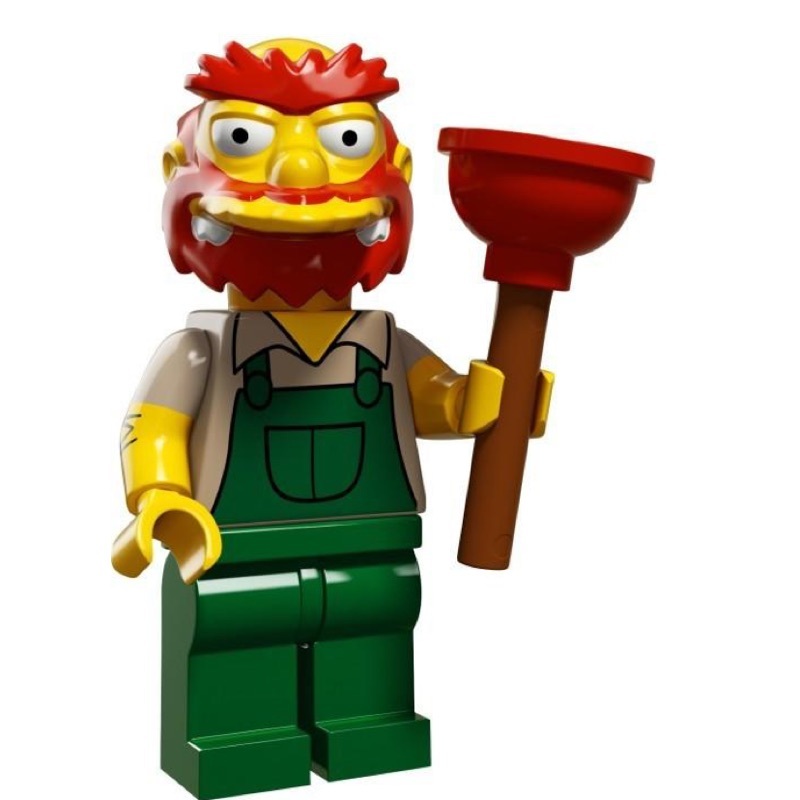 |樂高先生| LEGO 樂高 71009 13號 威利 校工 清潔工 馬桶 #辛普森人偶包 二代 全新正版/已拆封