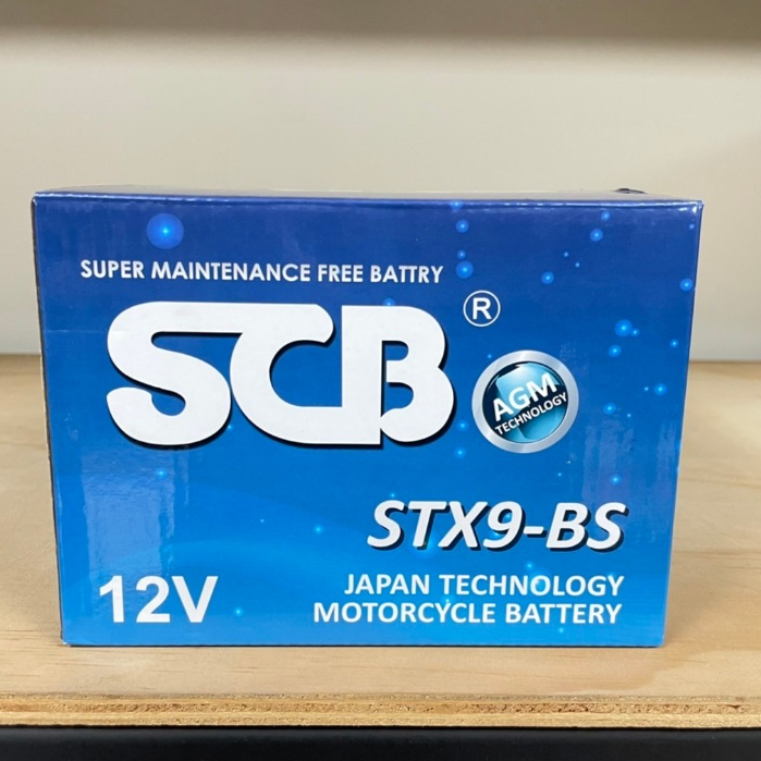 有現貨 SCB 電瓶 機車電瓶 SCB 9號 電瓶 SCB 機車用電池 9號大顆 STX9-BS