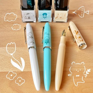 日本製 Sailor x mizutama 聯名 萬年筆 鋼筆 墨水 PROFIT 寫樂 mf尖 附吸墨器