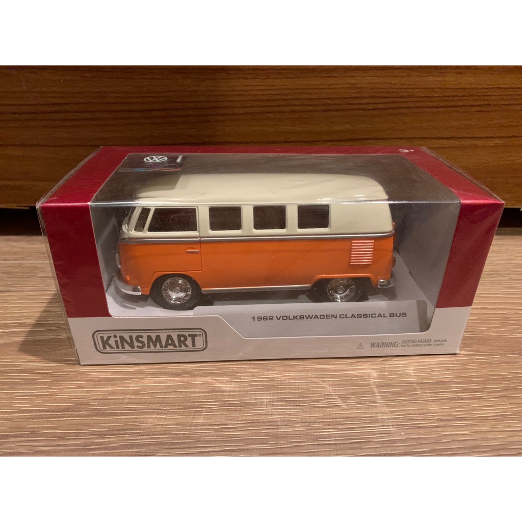 (熱狗本舖）KiNSMART【1962 VOLKSWAGEN CLASSICAL BUS】福斯 巴士 金屬模型車 合金車