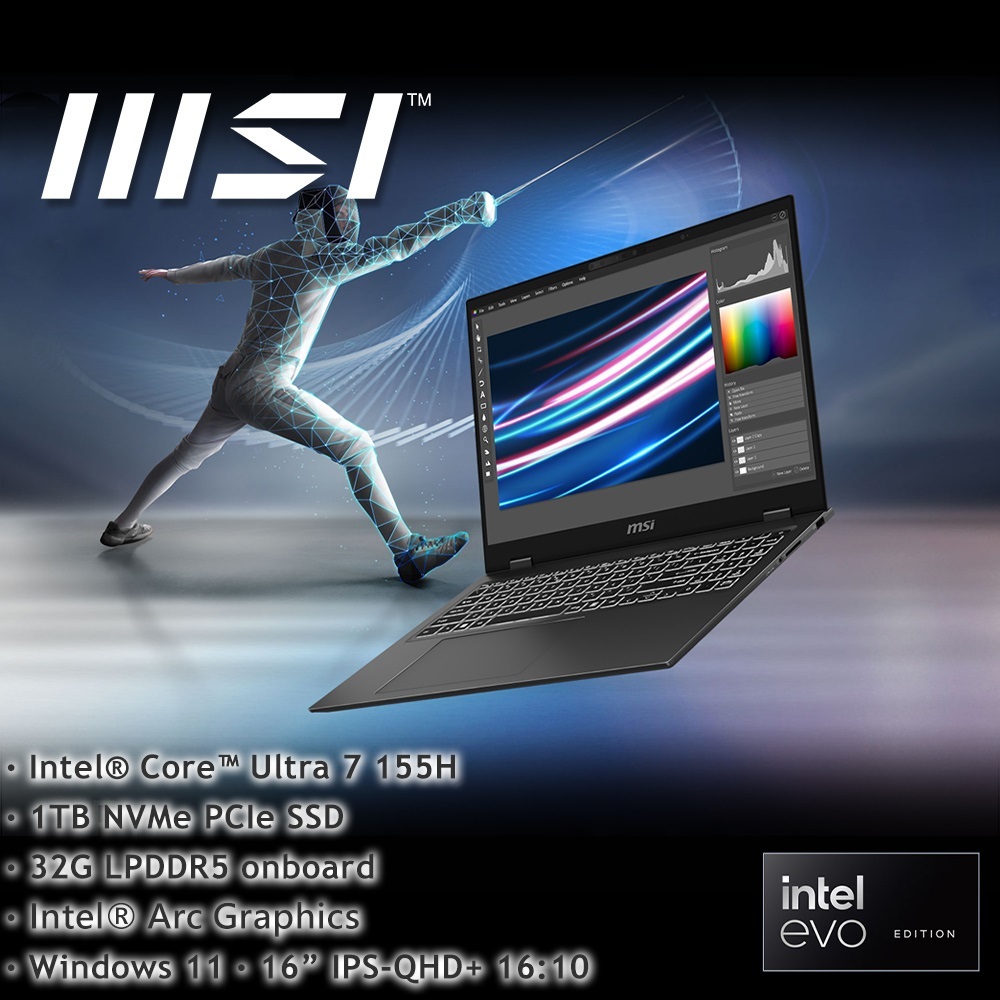 MSI Prestige 16 AI Evo B1MG-007TW