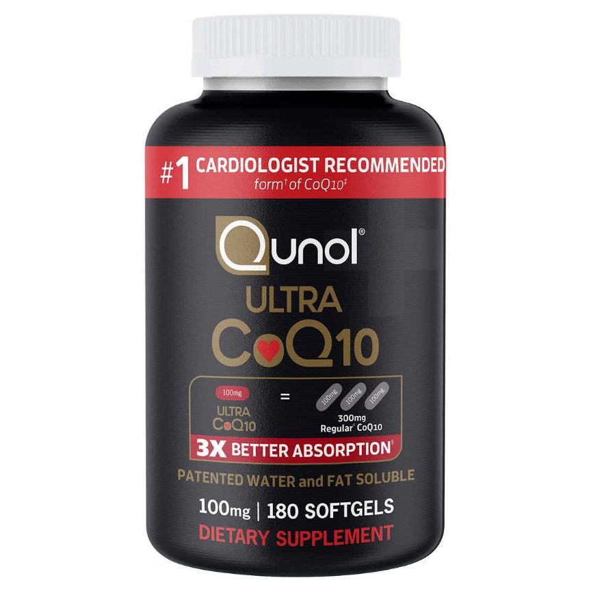 現貨 Qunol Ultra (2027/6)頂級三倍吸收 CoQ10 輔酶100mg 180顆 含生育酚