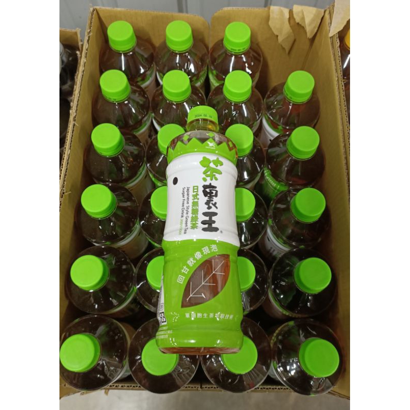 【箱出】(免運)統一 茶裏王系列-日式無痛糖綠茶 600ml*24入 效期：2024.04.26（箱出限宅配 1單1箱）