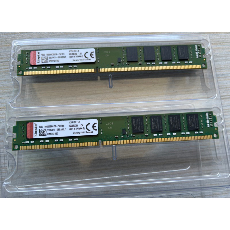 Kingston 8GB DDR3 1600 桌上型記憶體(KVR16N11/8)