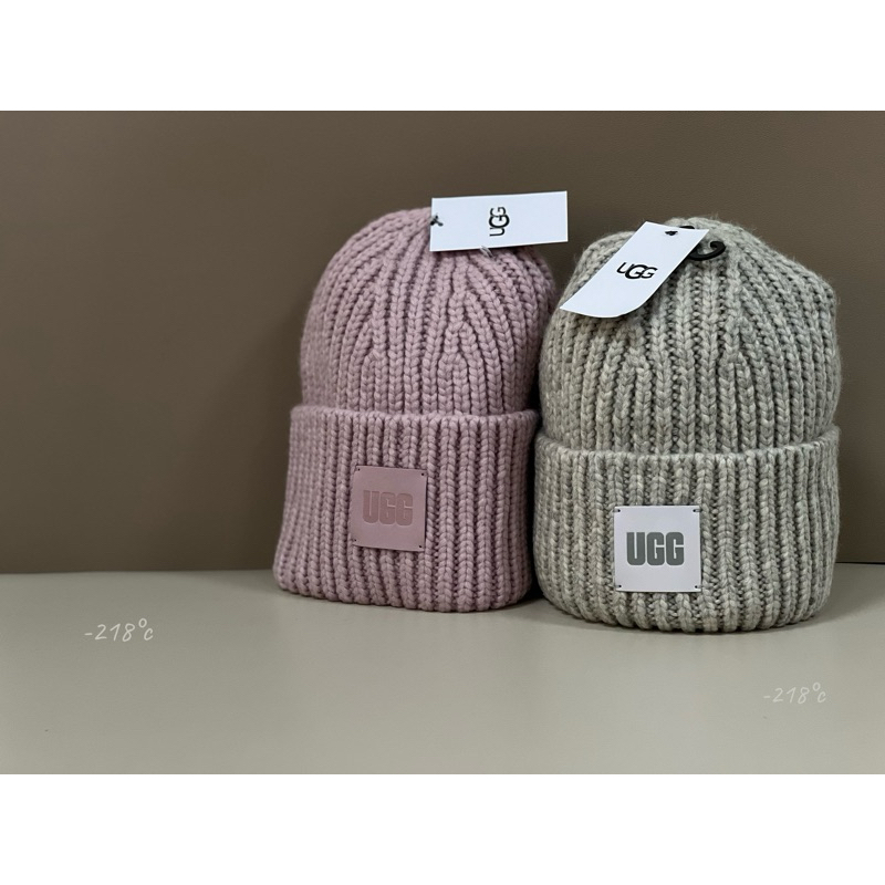 【現貨】UGG Logo-patch knitted beanie hat 針織毛帽🧶