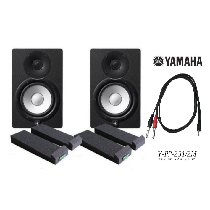 【六絃樂器】全新 Yamaha HS5 二音路主動式監聽喇叭*2 + MoPad 防震墊 / 工作站錄音室 專業音響器材