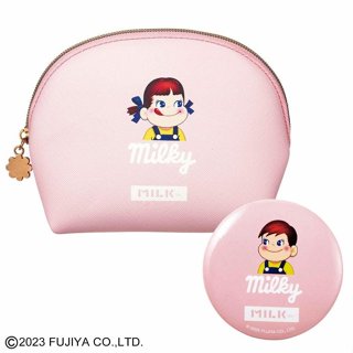 [ZH]日本雜誌sweet 附錄 MILKFED 不二家牛奶妹 PEKO 化妝包 收納袋 小物包 +化妝鏡