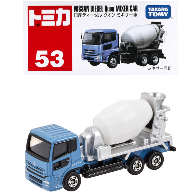 &lt;熊葛&gt; 全新正版現貨 TOMICA 多美 NISSAN 預拌混凝土車 混凝土車 水泥車 53 紅白盒