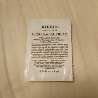契爾氏 kiehl's 冰河醣蛋白保濕霜 3ml 2025 09