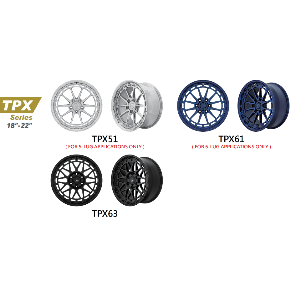 高雄人人輪胎 BC Forged TPX51 TPX61 18吋 19吋 20吋 21吋 22吋 鍛造 鋁圈 5孔 6孔