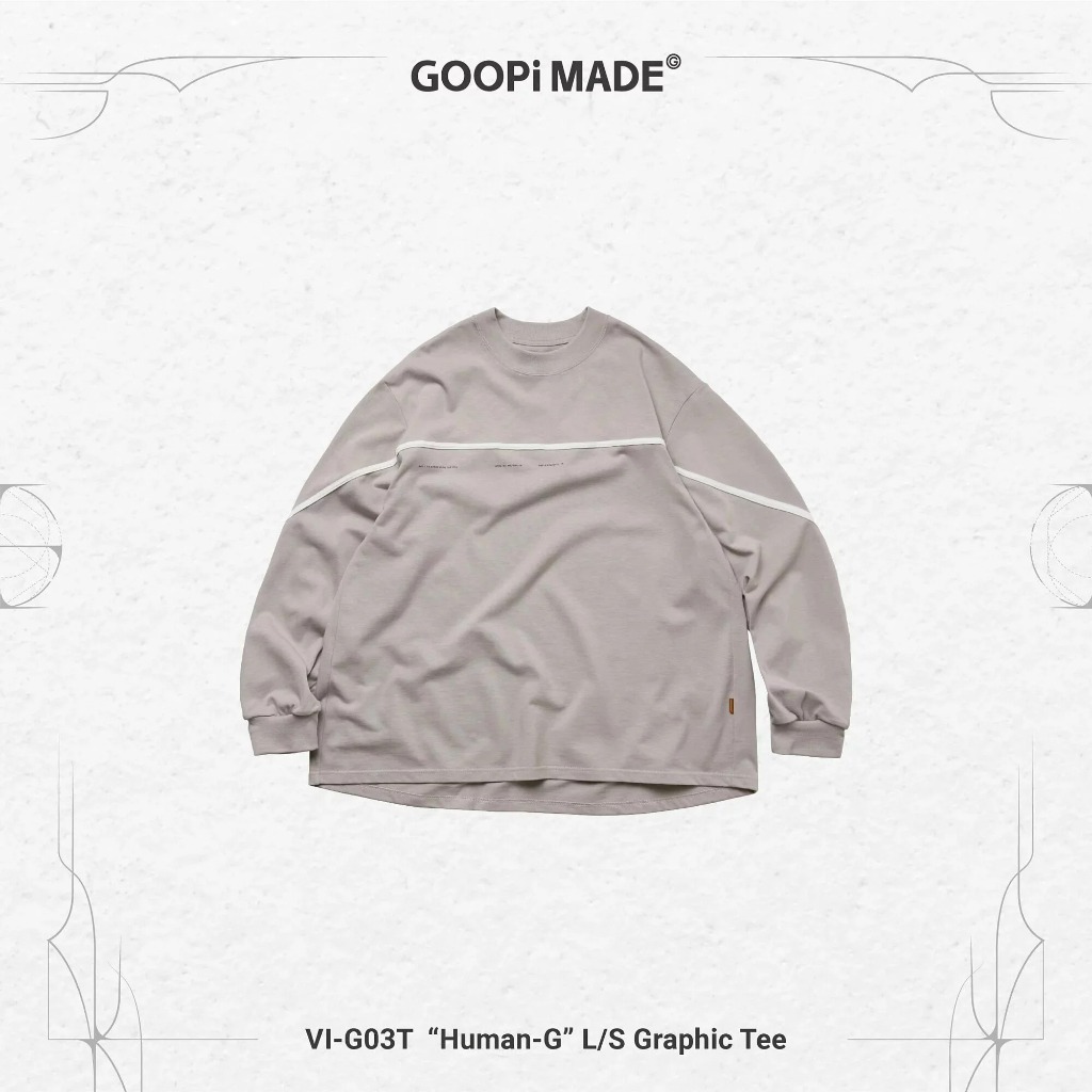 [GOOPiMADE] VI-G03T “Human-G” L/S Graphic Tee
