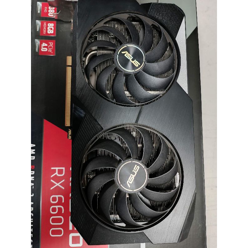 華碩 DUAL-RX6600-8G 顯示卡［二手良品］