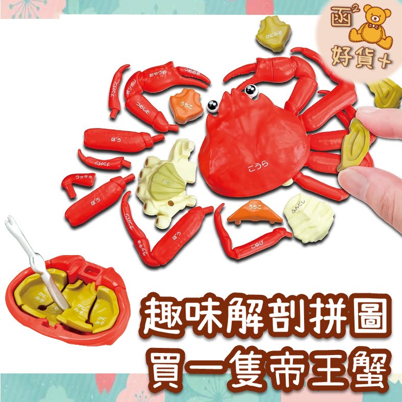 日本 MegaHouse 買一隻帝王蟹 松葉蟹 動物拼圖 解剖拼圖 趣味拼圖