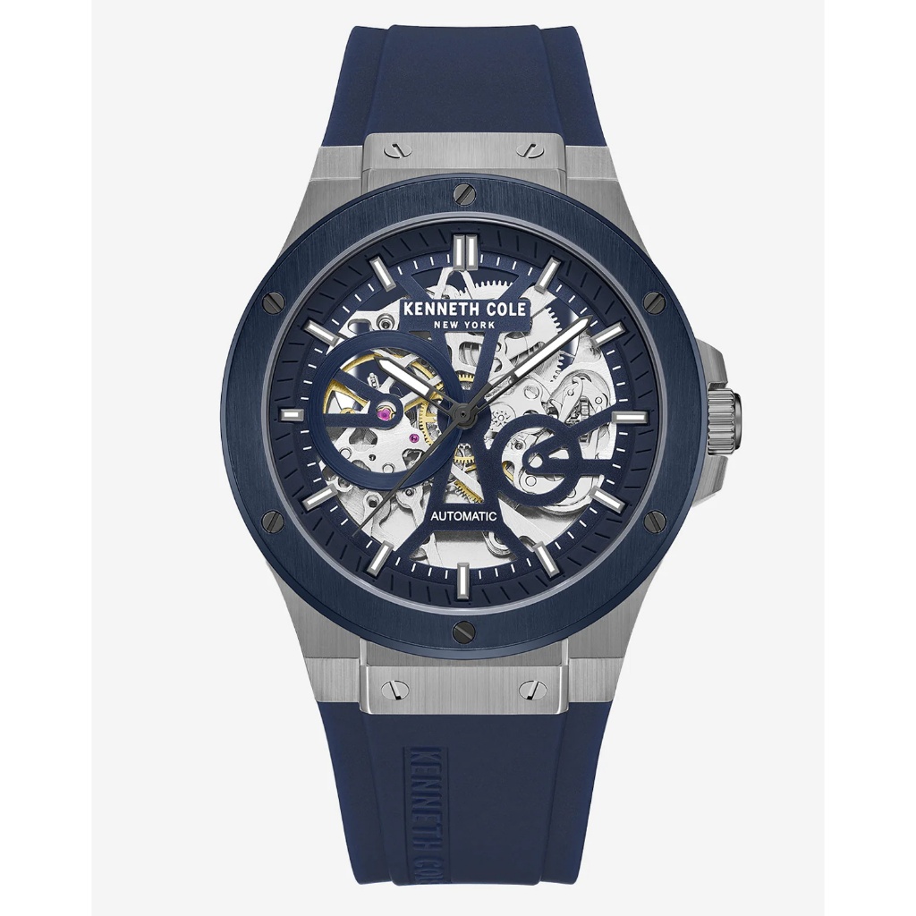 Kenneth Cole ❘美國紐約品牌 鏤空機械不銹鋼腕錶-KCWGR0033504