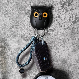 貓頭鷹磁吸鑰匙掛鉤 磁性鑰匙扣 自動眨眼 鑰匙收納 壁掛鑰匙架 鑰匙掛鉤 免打孔 鑰匙的家 眨眼貓頭鷹