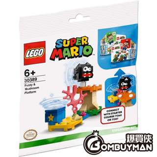 樂高 LEGO 30389 -SUPER MARIO FUZZY&MUSHROOM PLATFORM 毛怪與蘑姑地形