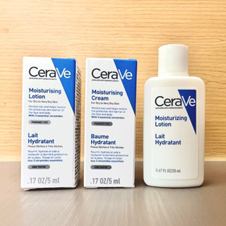 黑貓小舖🐈‍⬛｜Cerave 適樂膚 長效潤澤修護霜5ml/長效清爽保濕乳5ml 20ml 小樣 有盒/無盒