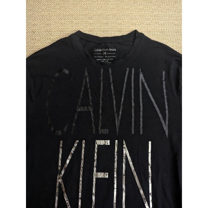 Kevin kline CK 黑色長袖棉質T-shirt S號