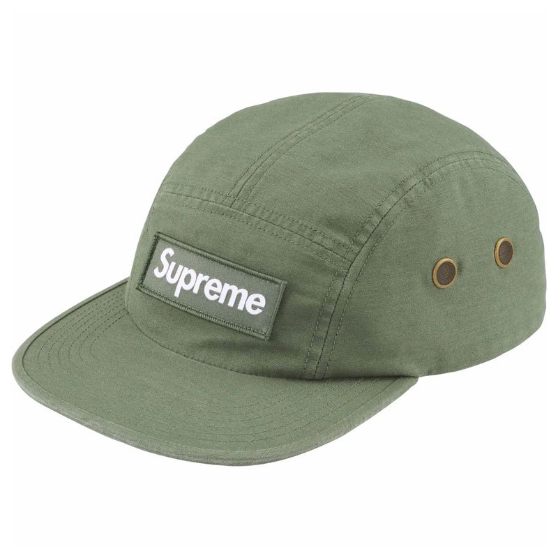 SUPREME FW23 MILITARY CAMP CAP 五分割帽 (橄欖綠色) 化學原宿